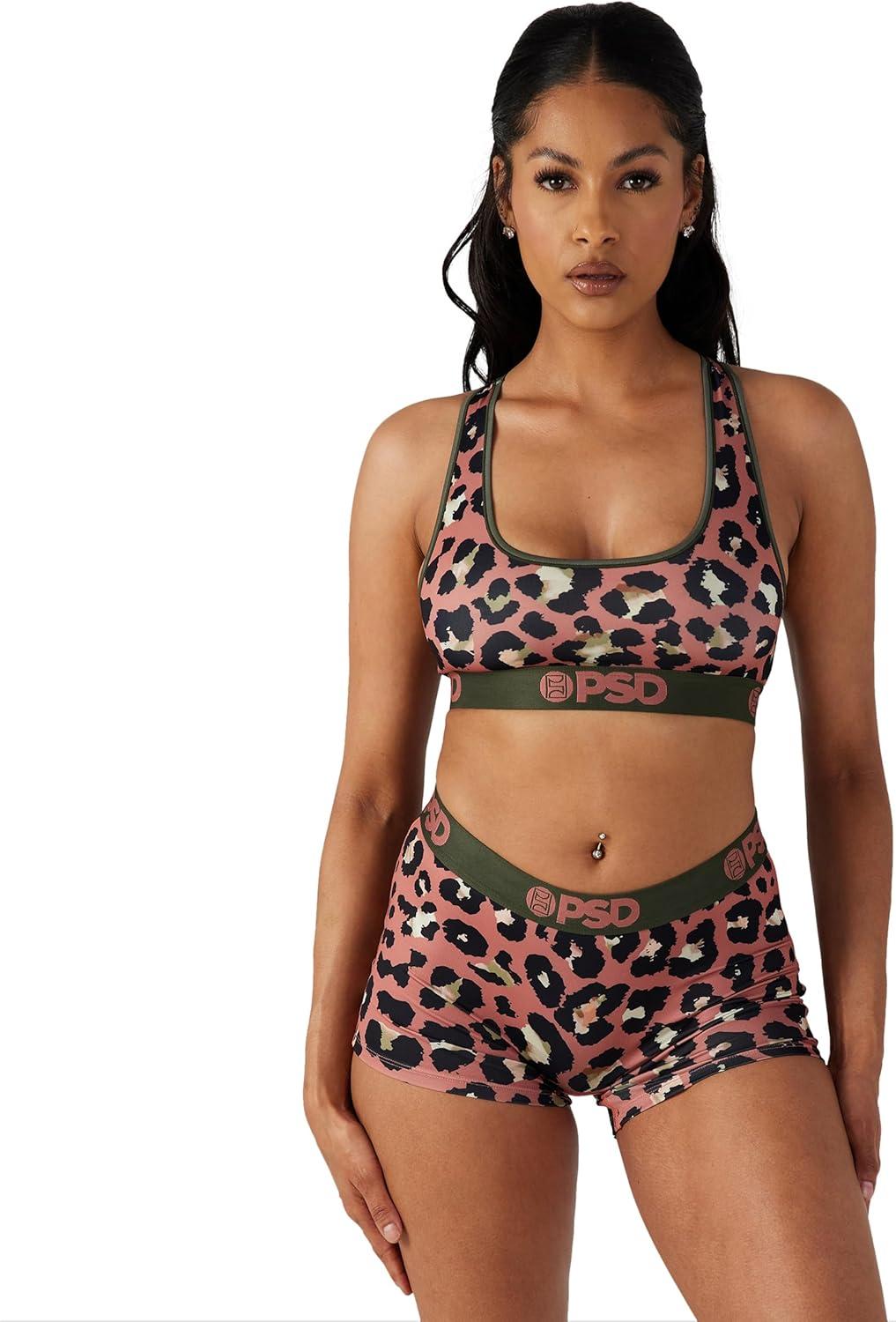 image:imagePSD Underwear Womens Boyshorts Animal Print Comfortable Boy Shorts Underwear for Women Womens Underwear Packs amp SinglesCheetah Dye