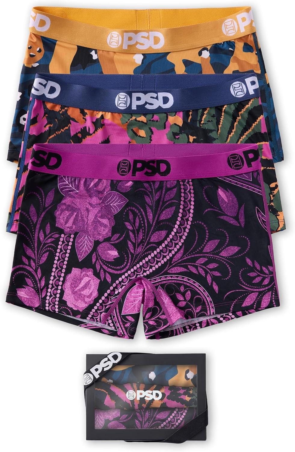 image:imagePSD Underwear Womens Boyshorts Animal Print Comfortable Boy Shorts Underwear for Women Womens Underwear Packs amp SinglesHoliday Mood 3pack