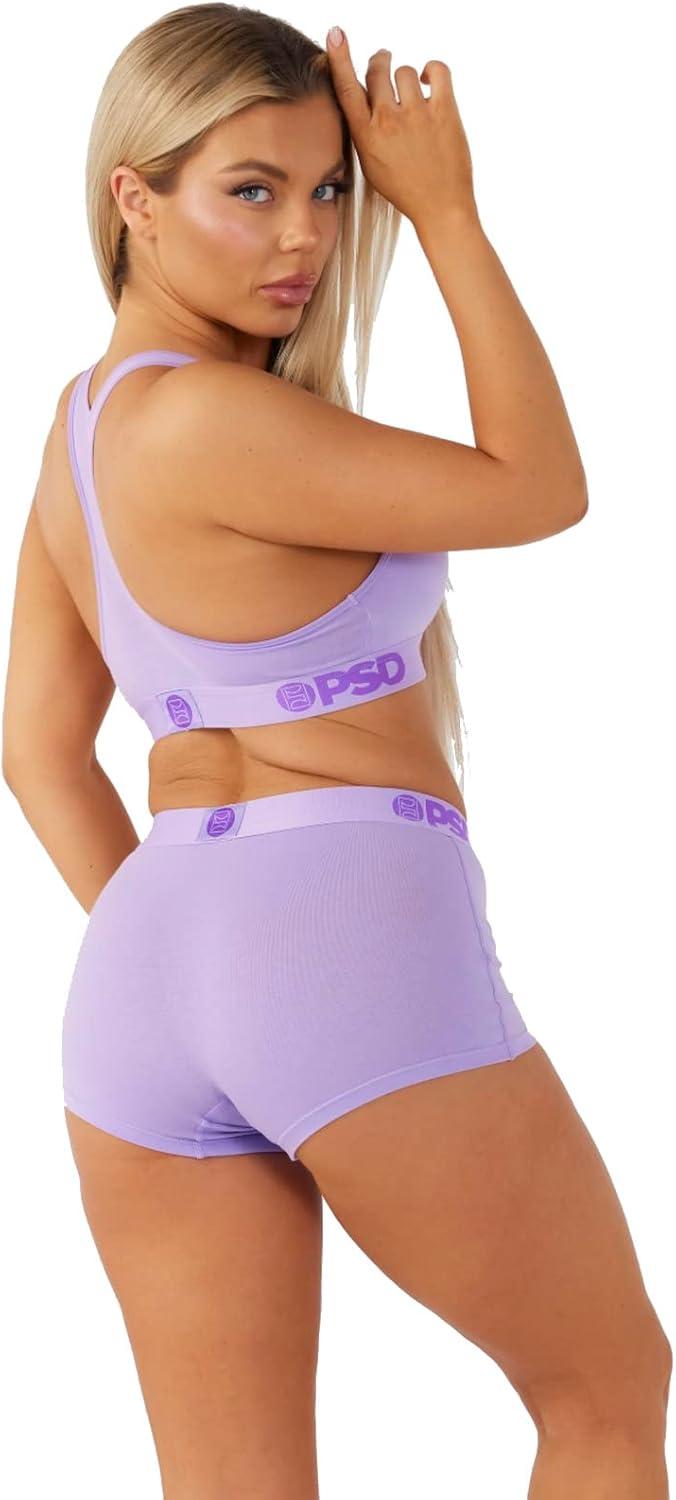 image:imagePSD Underwear Womens Boyshorts Animal Print Comfortable Boy Shorts Underwear for Women Womens Underwear Packs amp SinglesLavender