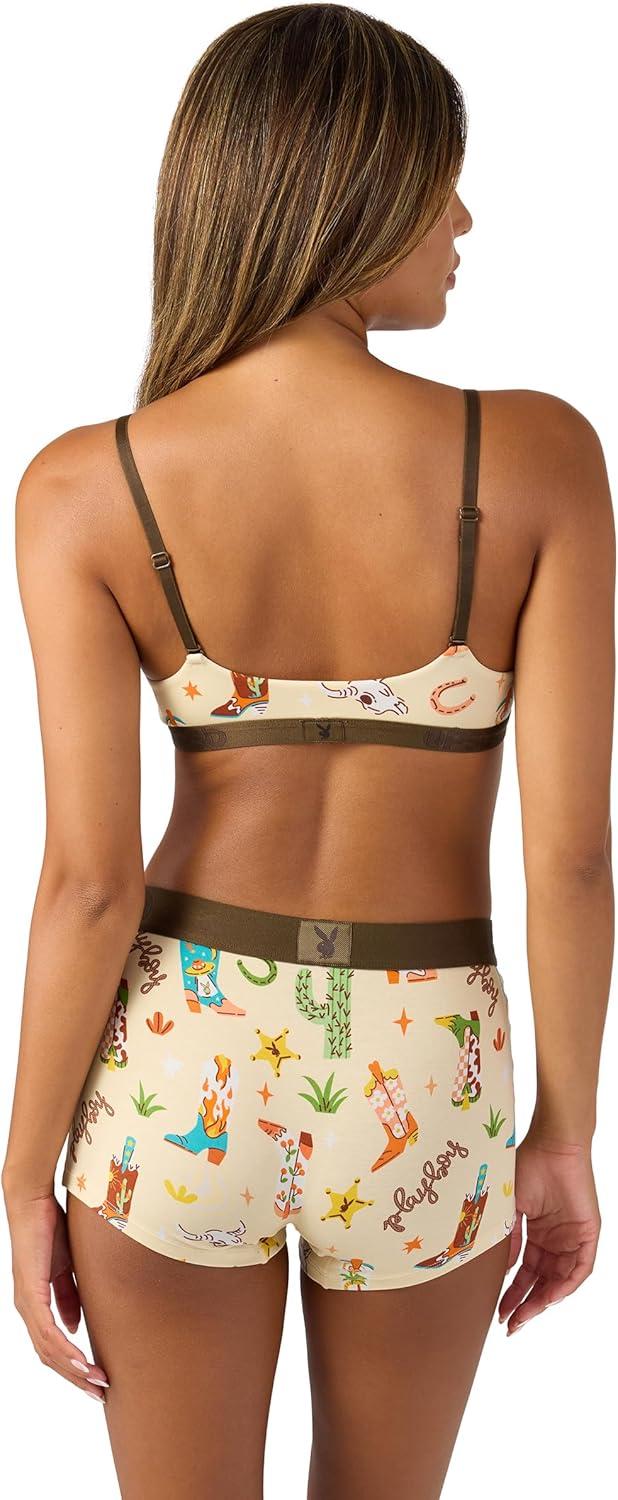 image:imagePSD Underwear Womens Boyshorts Animal Print Comfortable Boy Shorts Underwear for Women Womens Underwear Packs amp SinglesPlayboy Booted