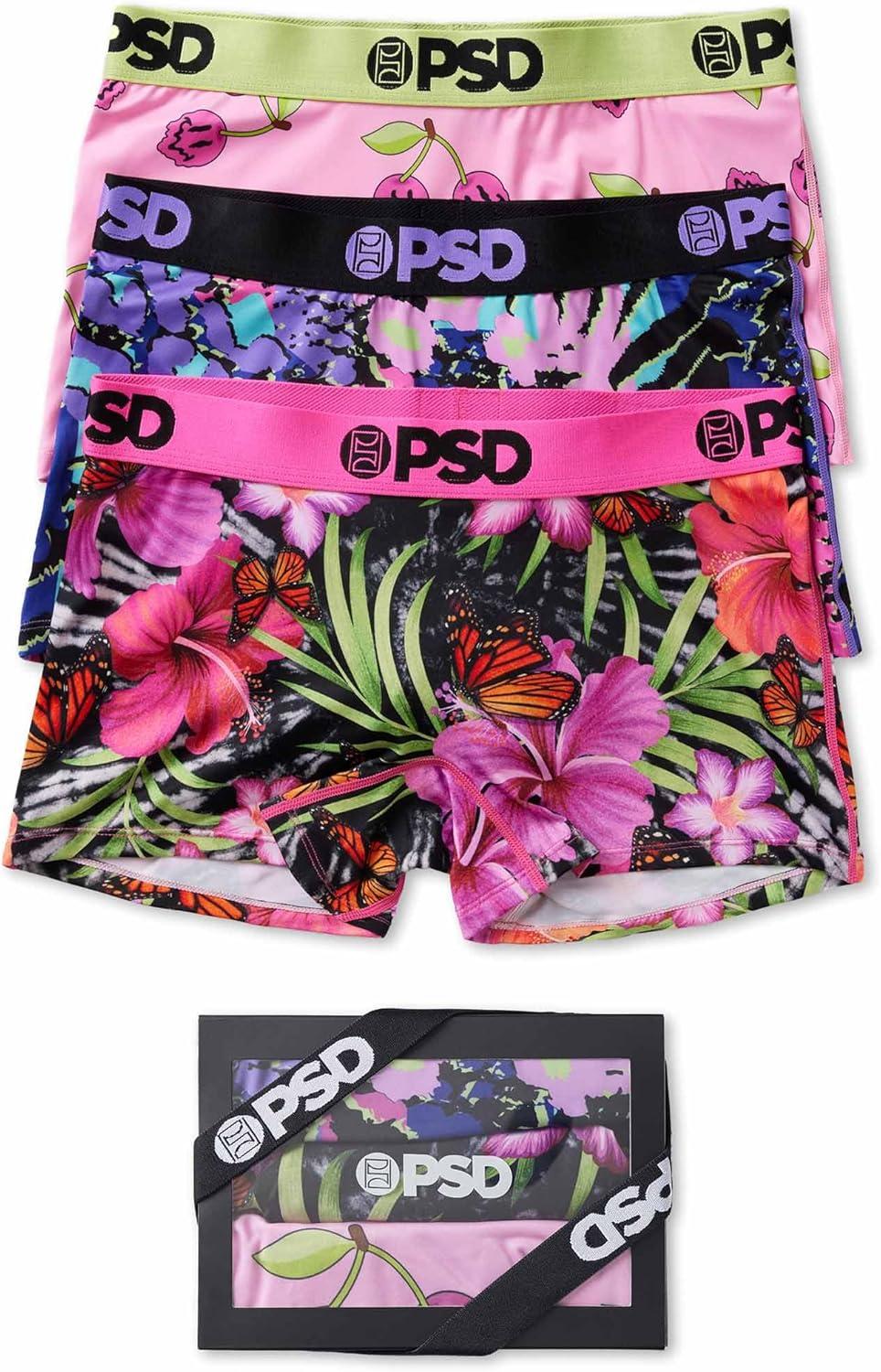 image:imagePSD Underwear Womens Boyshorts Animal Print Comfortable Boy Shorts Underwear for Women Womens Underwear Packs amp SinglesWild Trip 3pack