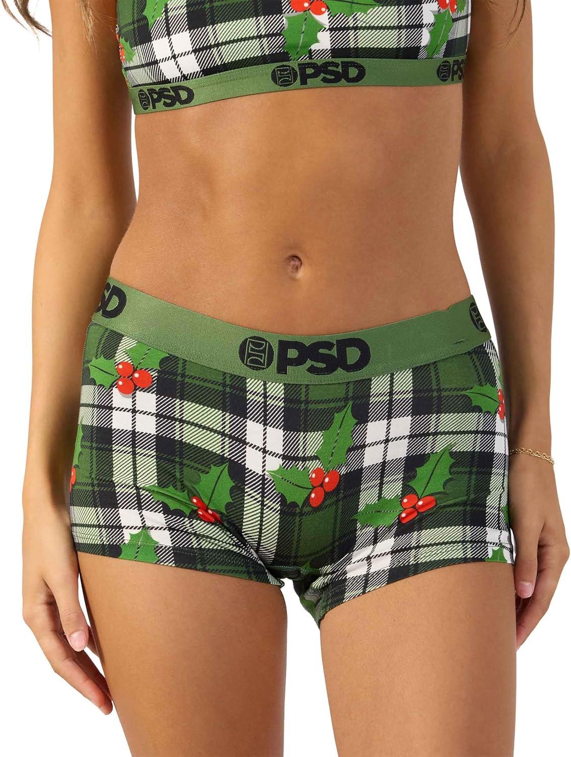 image:imagePSD Underwear Womens Boyshorts Animal Print Comfortable Boy Shorts Underwear for Women Womens Underwear Packs amp SinglesXmas 3pack