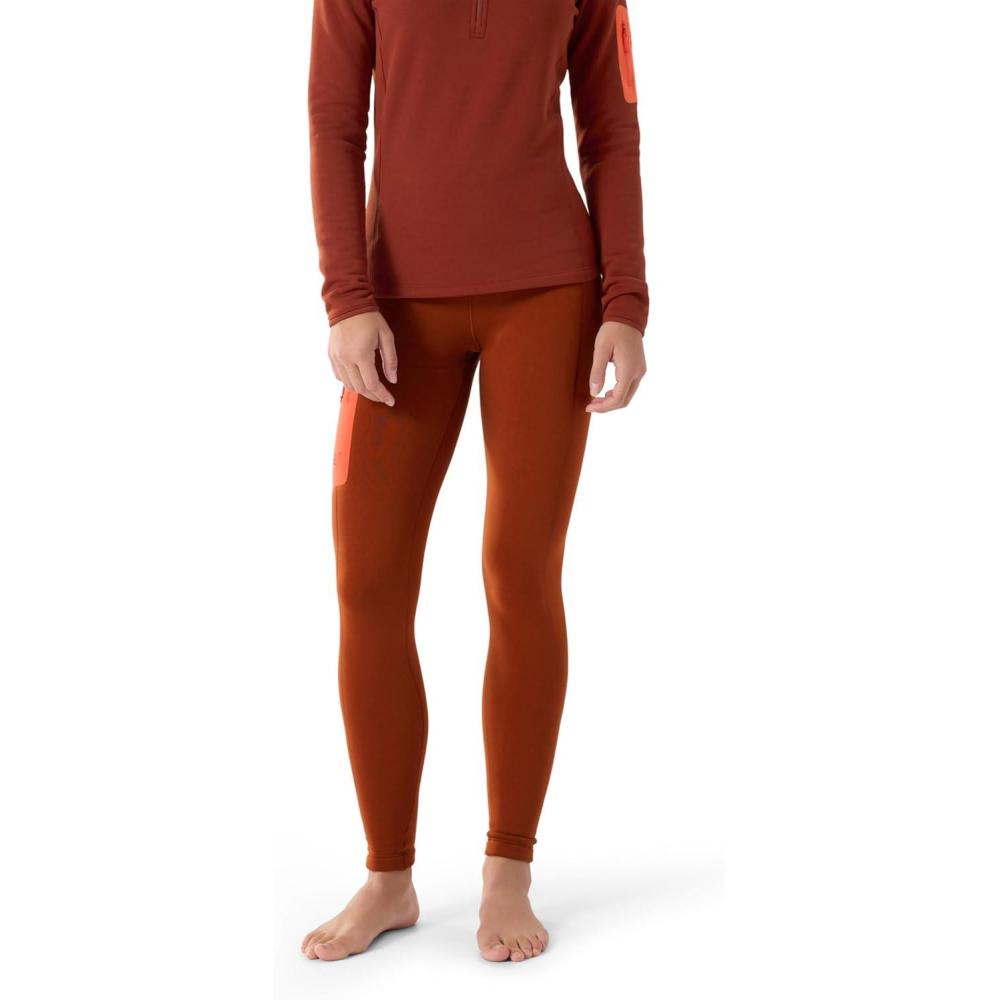 image:imageArcteryx Kyanite Baselayer Bottom Womens Warm Polartec Stretch Fleece Base LayerSequoiaSolaris