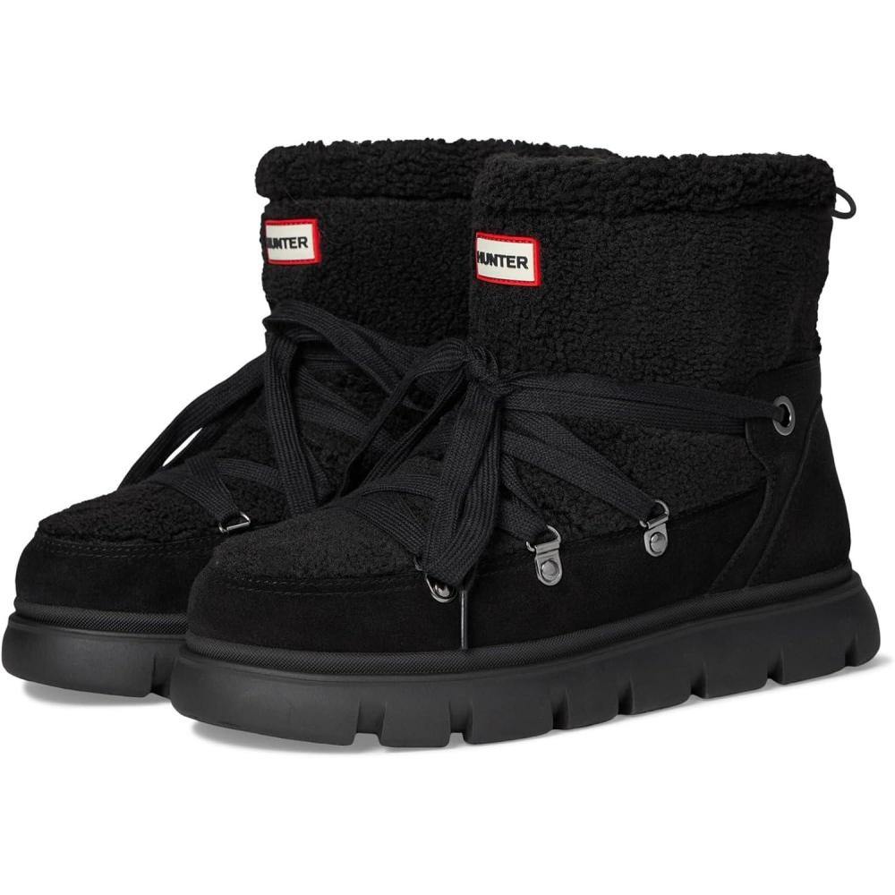 image:imageHunter Womens Moriah Rain BootBlack Faux Fur Suede