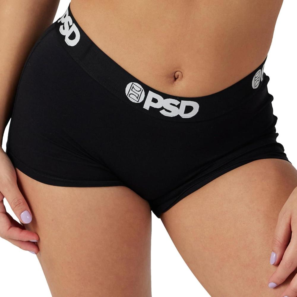 image:imagePSD Underwear Womens Boyshorts Animal Print Comfortable Boy Shorts Underwear for Women Womens Underwear Packs amp SinglesBlack