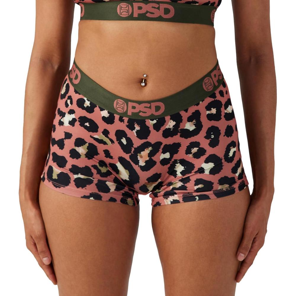 image:imagePSD Underwear Womens Boyshorts Animal Print Comfortable Boy Shorts Underwear for Women Womens Underwear Packs amp SinglesCheetah Dye