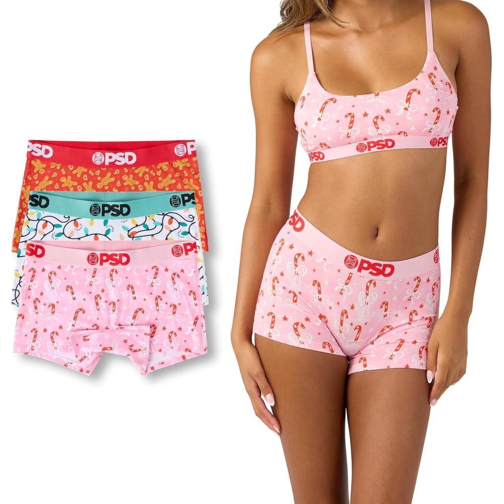 image:imagePSD Underwear Womens Boyshorts  Animal Print Comfortable Boy Shorts Underwear for Women Womens Underwear Packs amp SinglesFestival