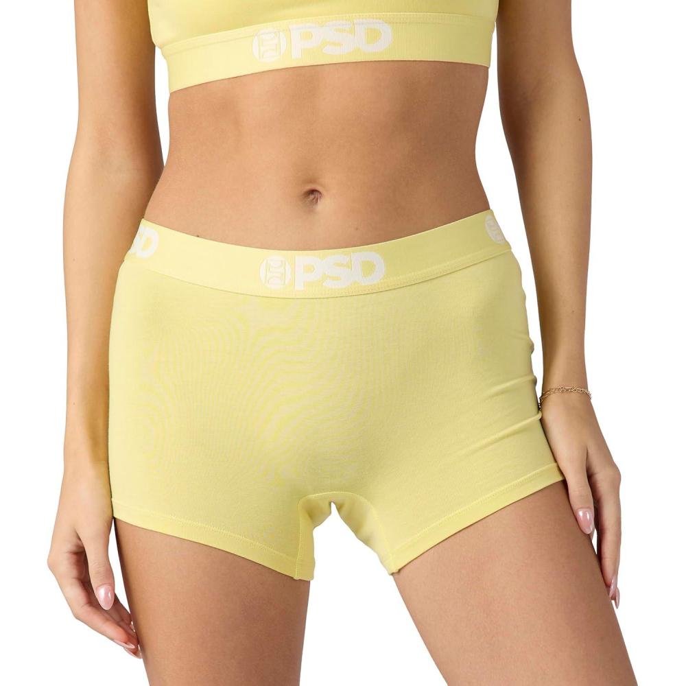 image:imagePSD Underwear Womens Boyshorts Animal Print Comfortable Boy Shorts Underwear for Women Womens Underwear Packs amp SinglesLemon