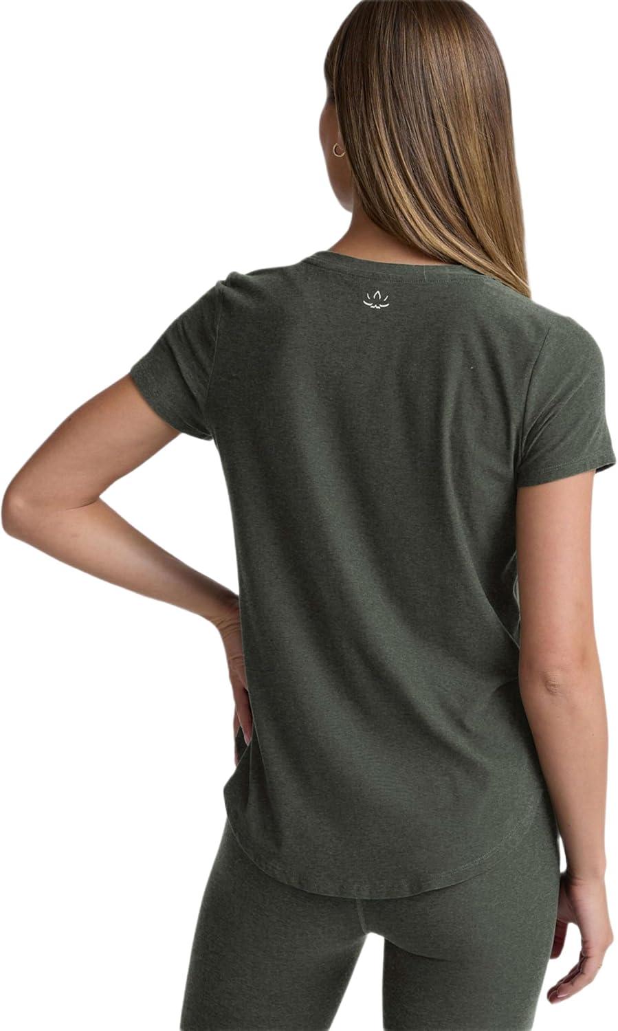 image:imageBeyond Yoga Womens Featherweight On The Down Low TeeDusty Forest Heather