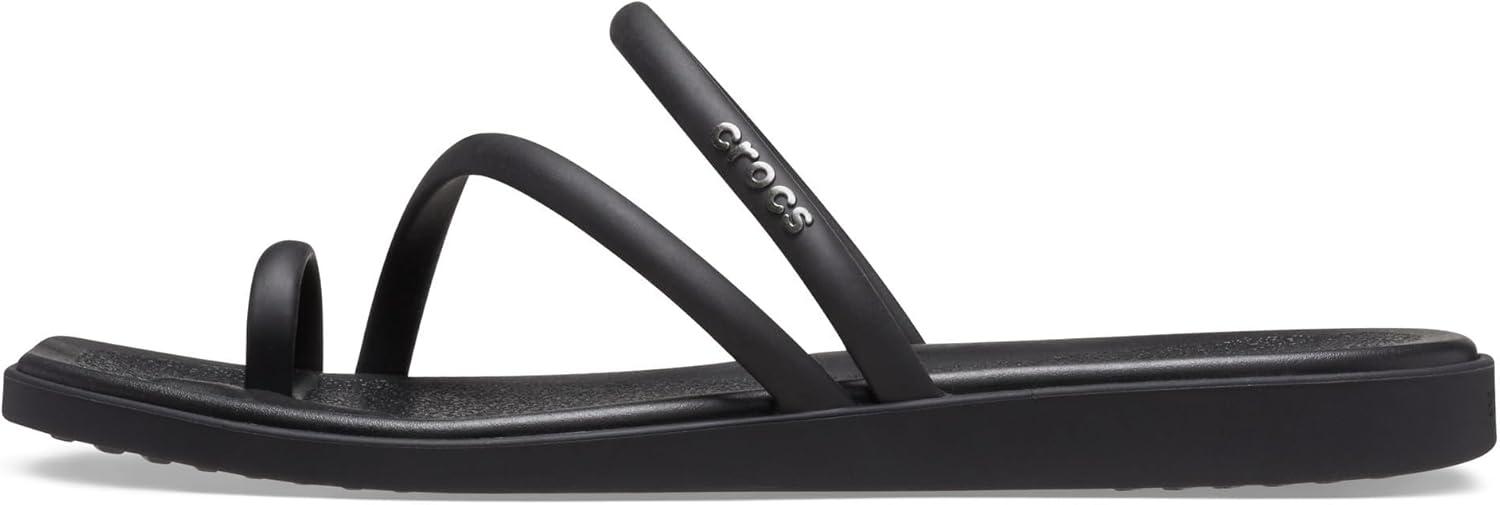 image:imageCrocs Womens Miami Toe Loop Sandal FlatBlack