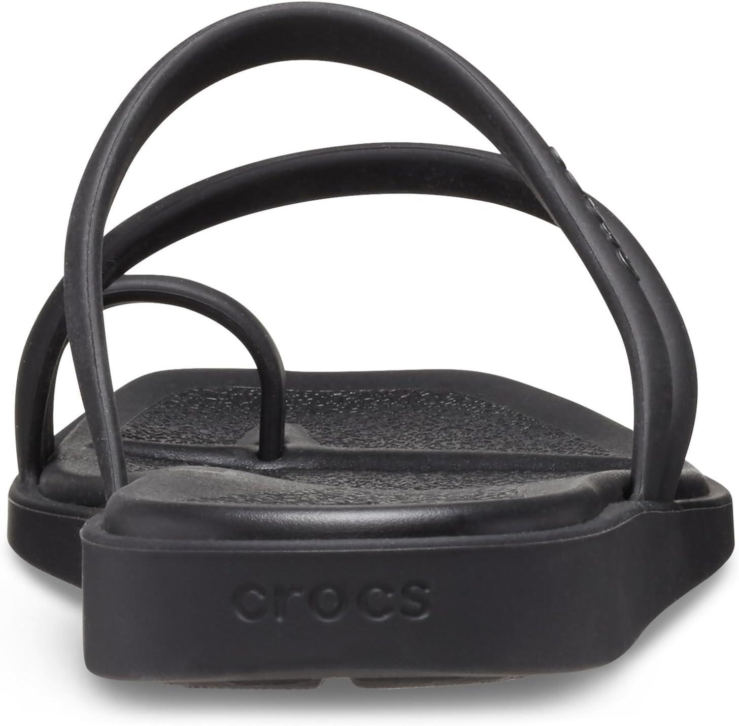 image:imageCrocs Womens Miami Toe Loop Sandal FlatBlack