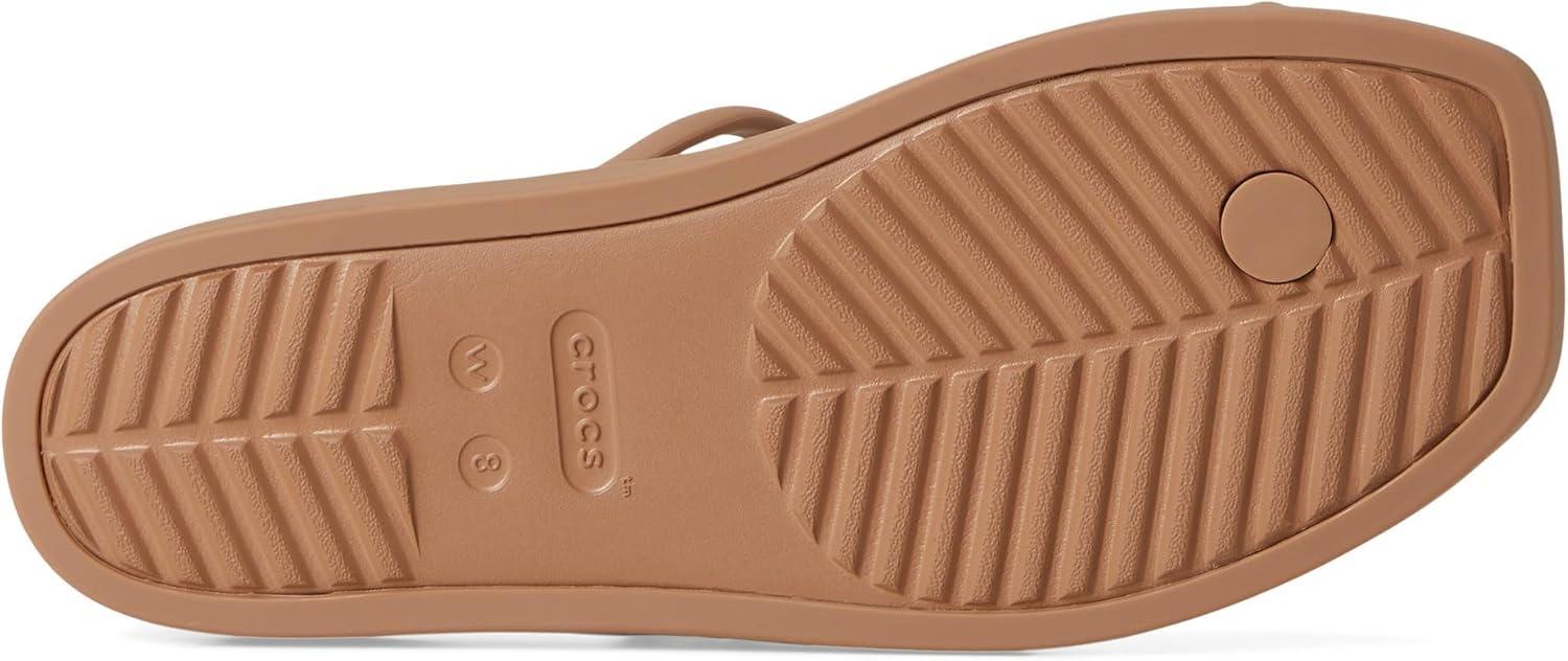 image:imageCrocs Womens Miami Toe Loop Sandal FlatMilk Chocolate