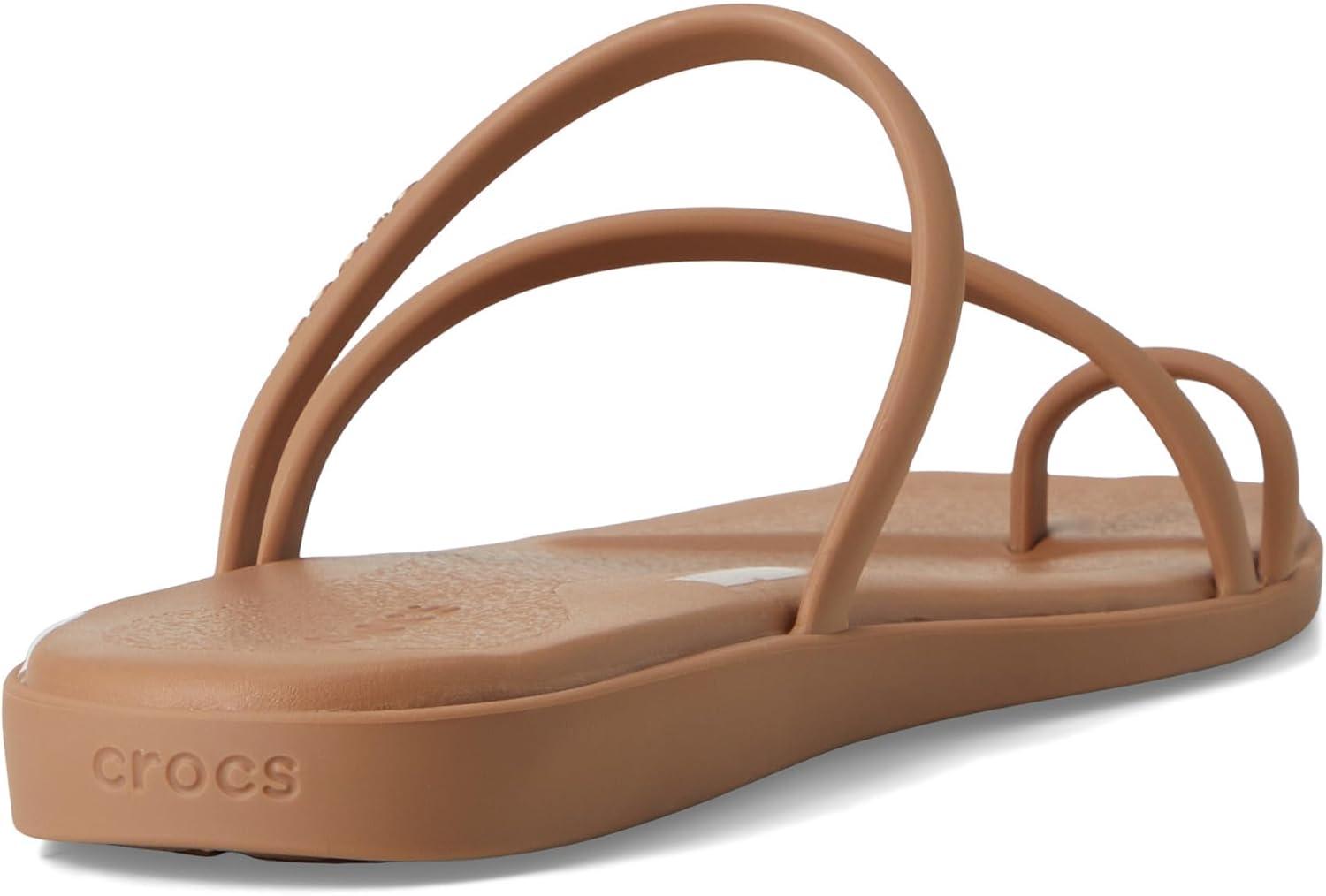 image:imageCrocs Womens Miami Toe Loop Sandal FlatMilk Chocolate