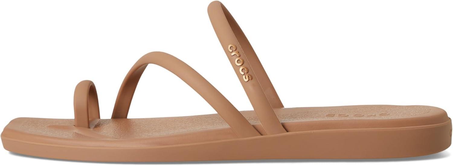 image:imageCrocs Womens Miami Toe Loop Sandal FlatMilk Chocolate