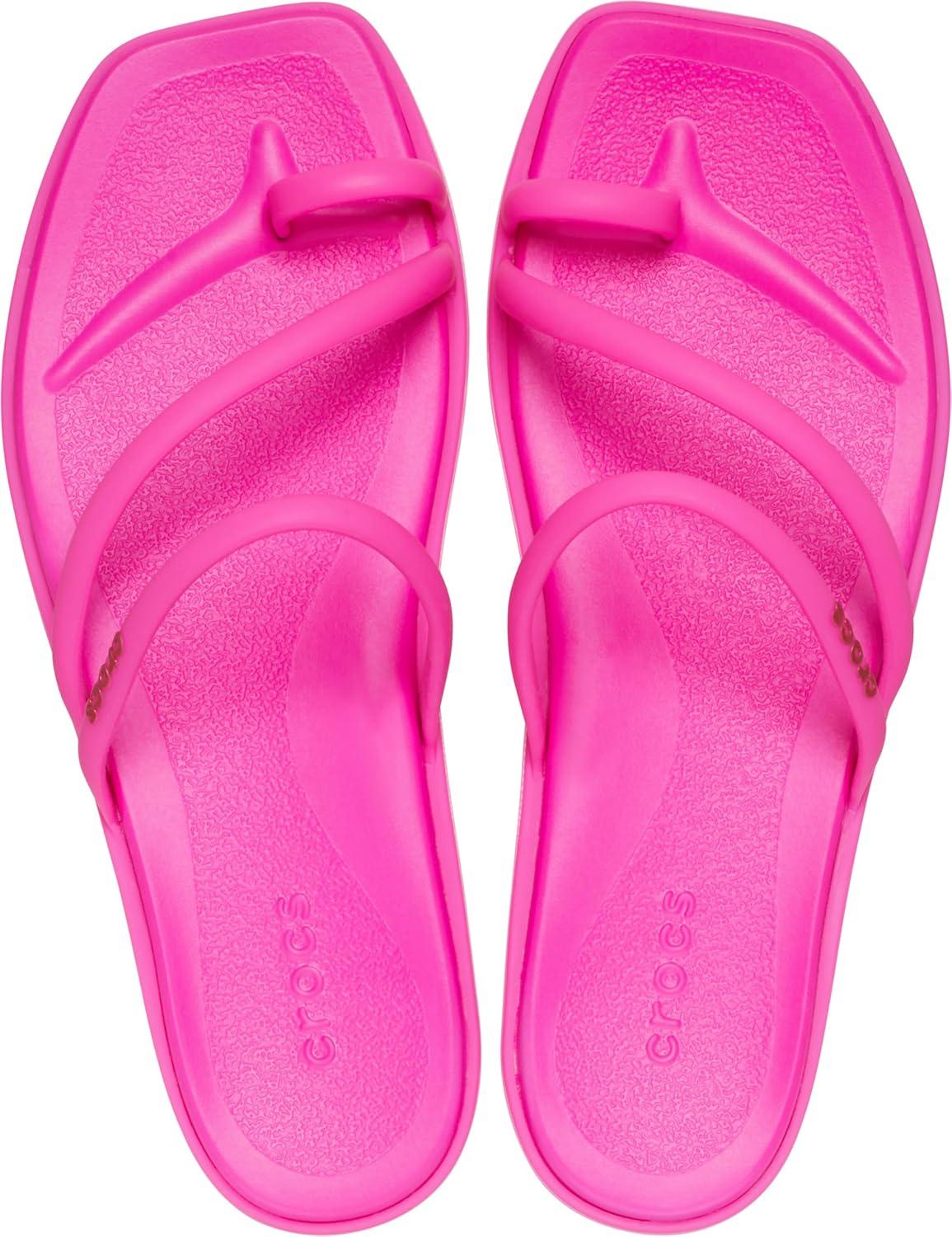 image:imageCrocs Womens Miami Toe Loop Sandal FlatPink Crush