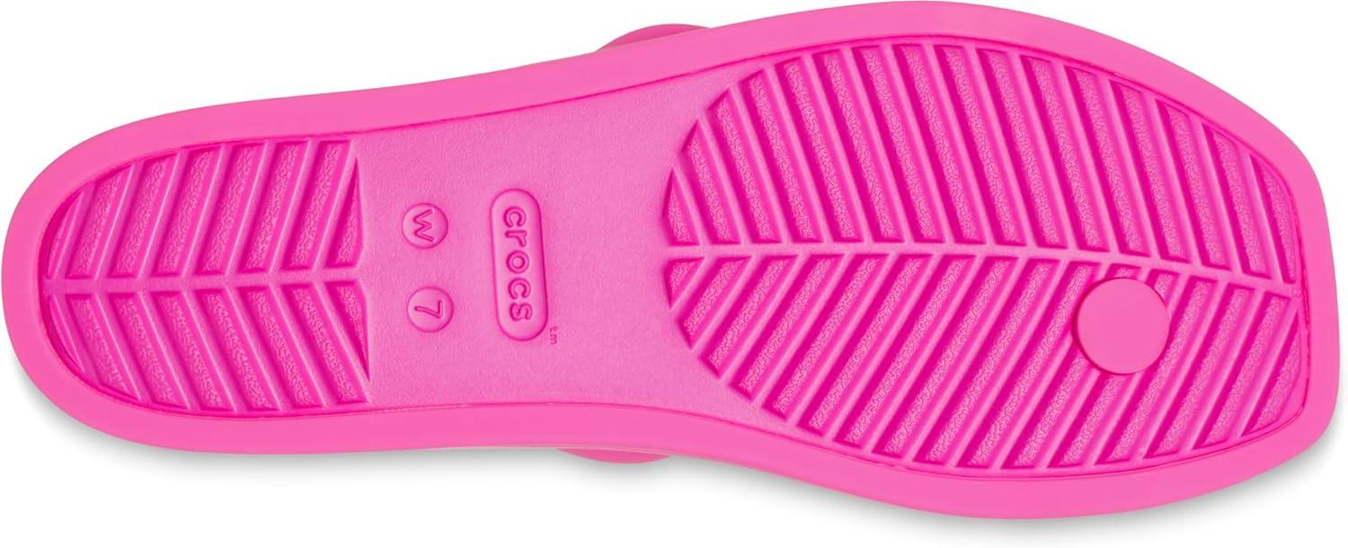 image:imageCrocs Womens Miami Toe Loop Sandal FlatPink Crush