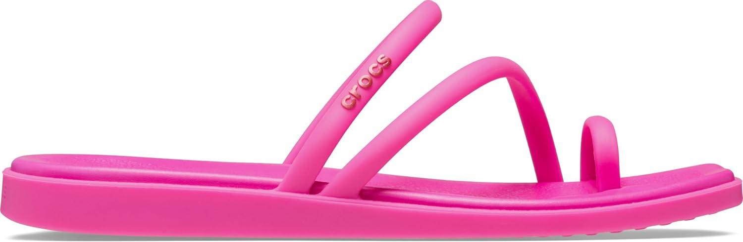 image:imageCrocs Womens Miami Toe Loop Sandal FlatPink Crush
