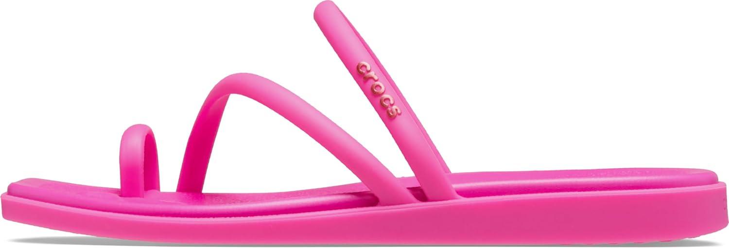 image:imageCrocs Womens Miami Toe Loop Sandal FlatPink Crush