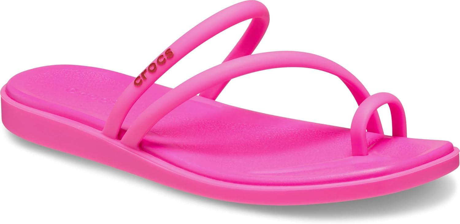 image:imageCrocs Womens Miami Toe Loop Sandal FlatPink Crush