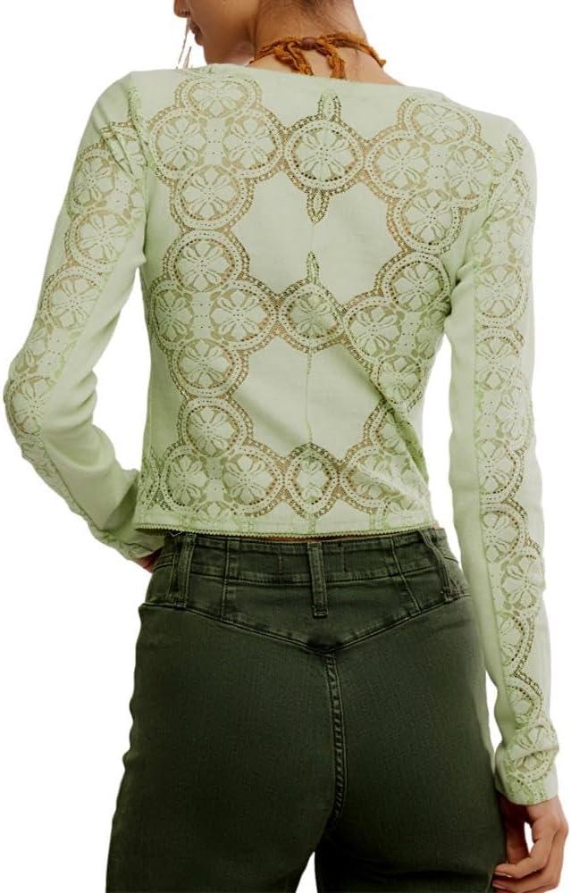 image:imageFree People Womens Jae Knit Long SleeveFresh Green