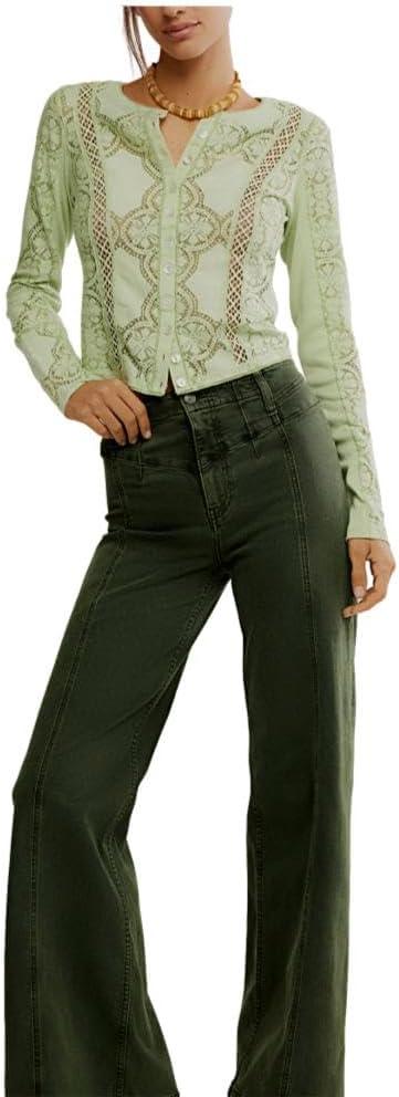image:imageFree People Womens Jae Knit Long SleeveFresh Green