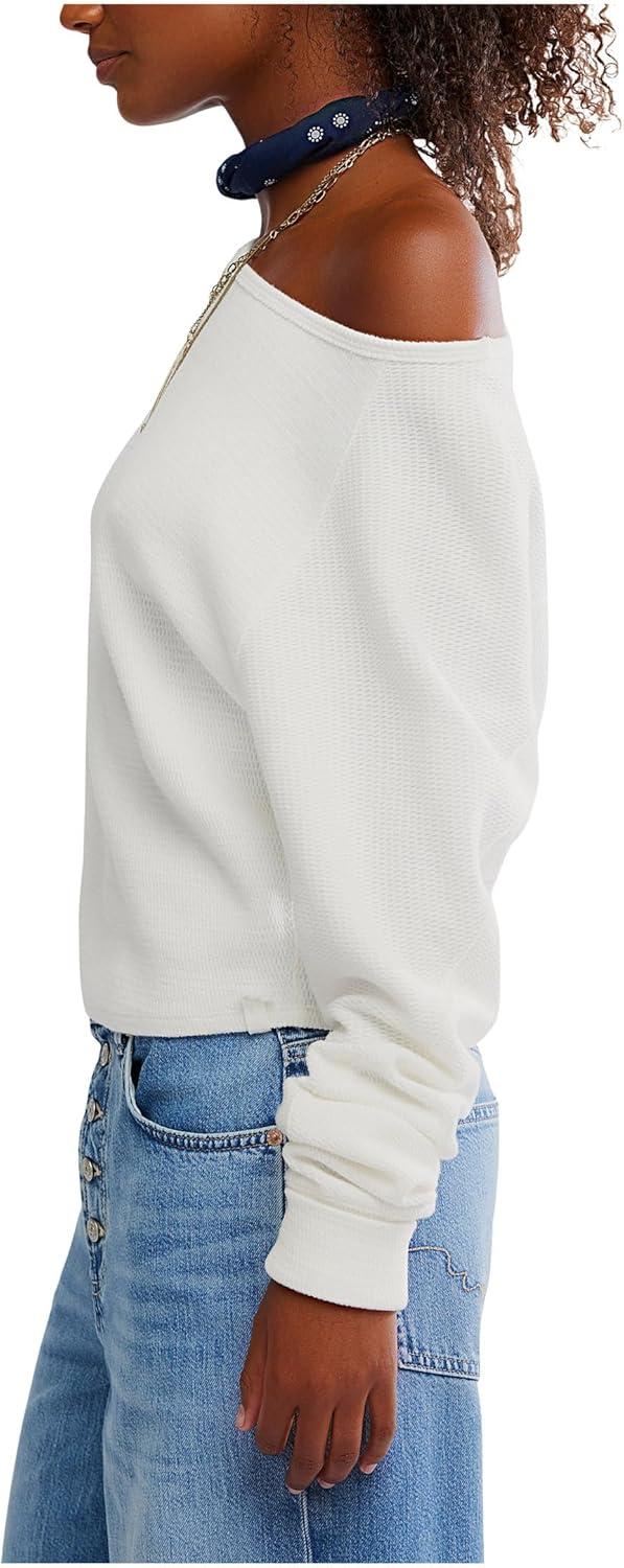 image:imageFree People Womens Jess Long SleeveClean Ivory