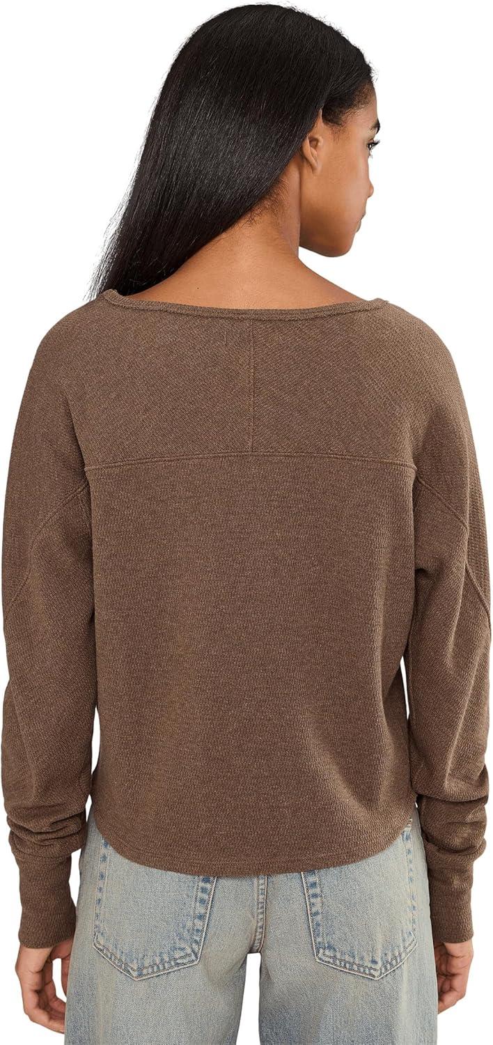 image:imageFree People Womens Jess Long SleeveCoco Brown Heather