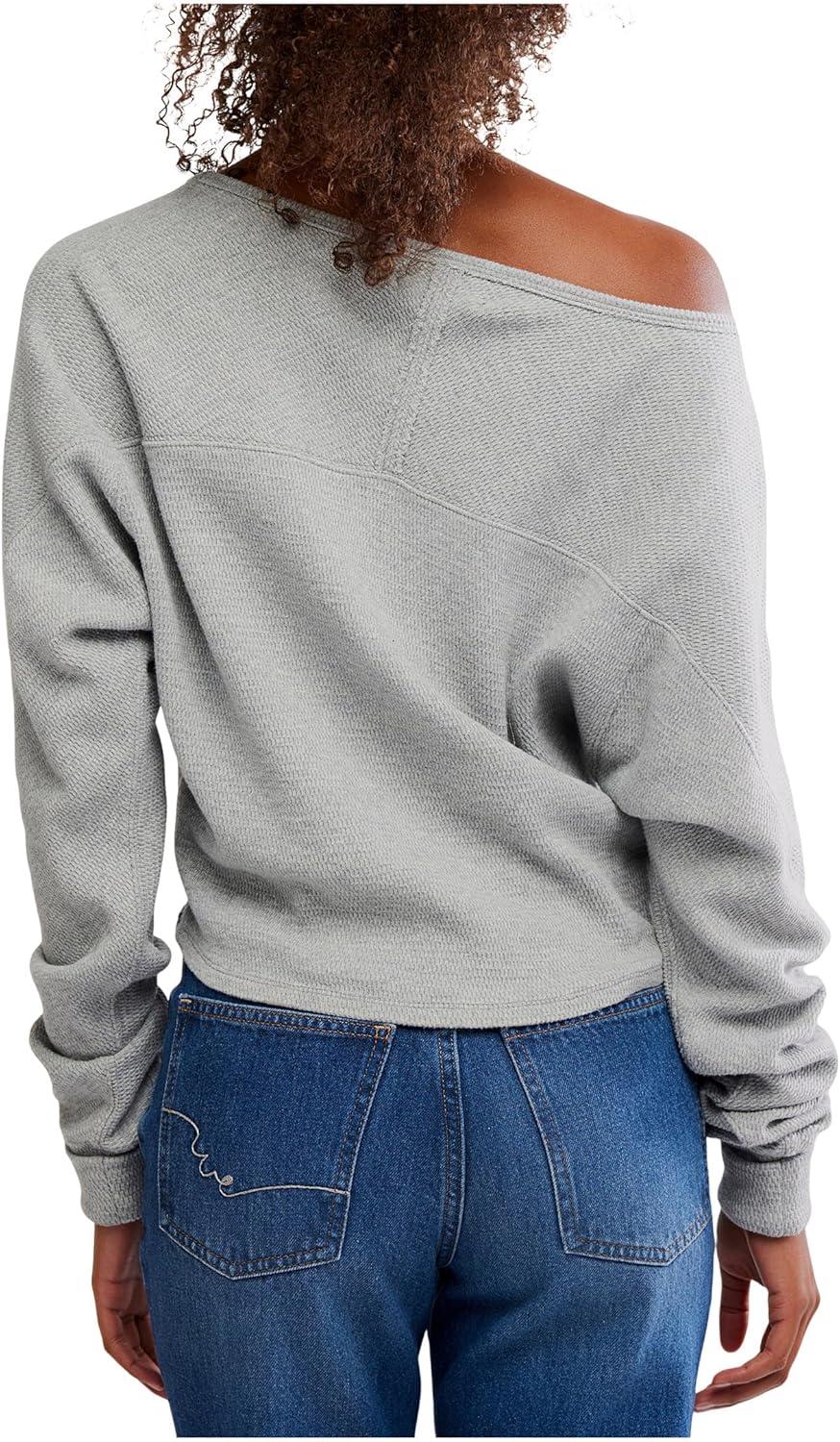 image:imageFree People Womens Jess Long SleeveHeather Grey