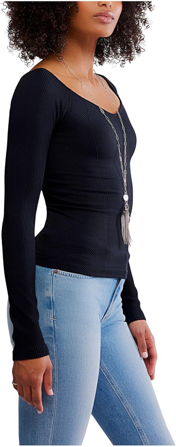 image:imageFree People Womens Sleek Rib LayeringBlack