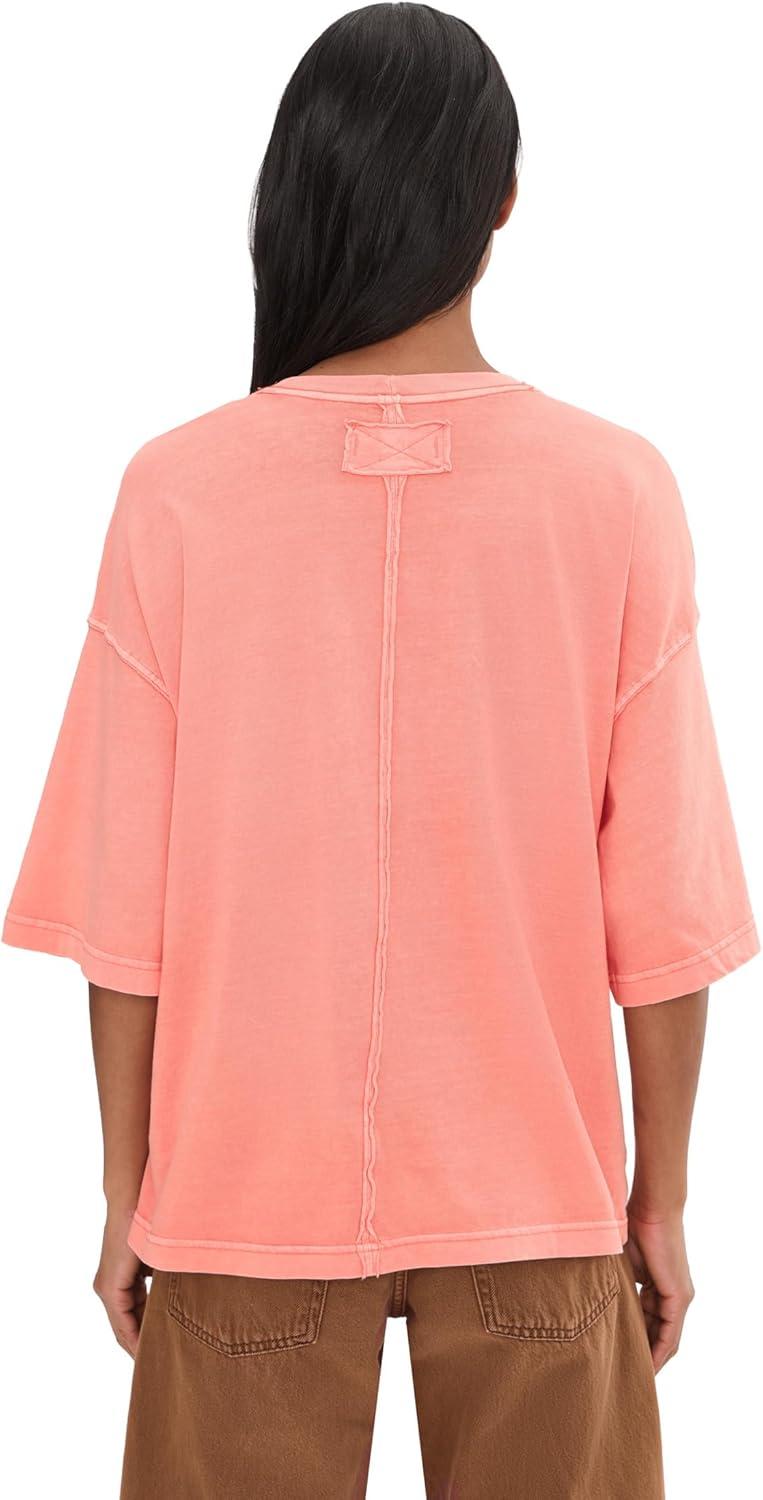 image:imageFree People Womens We The Free Perfect Oversized TeeCoral Crimson