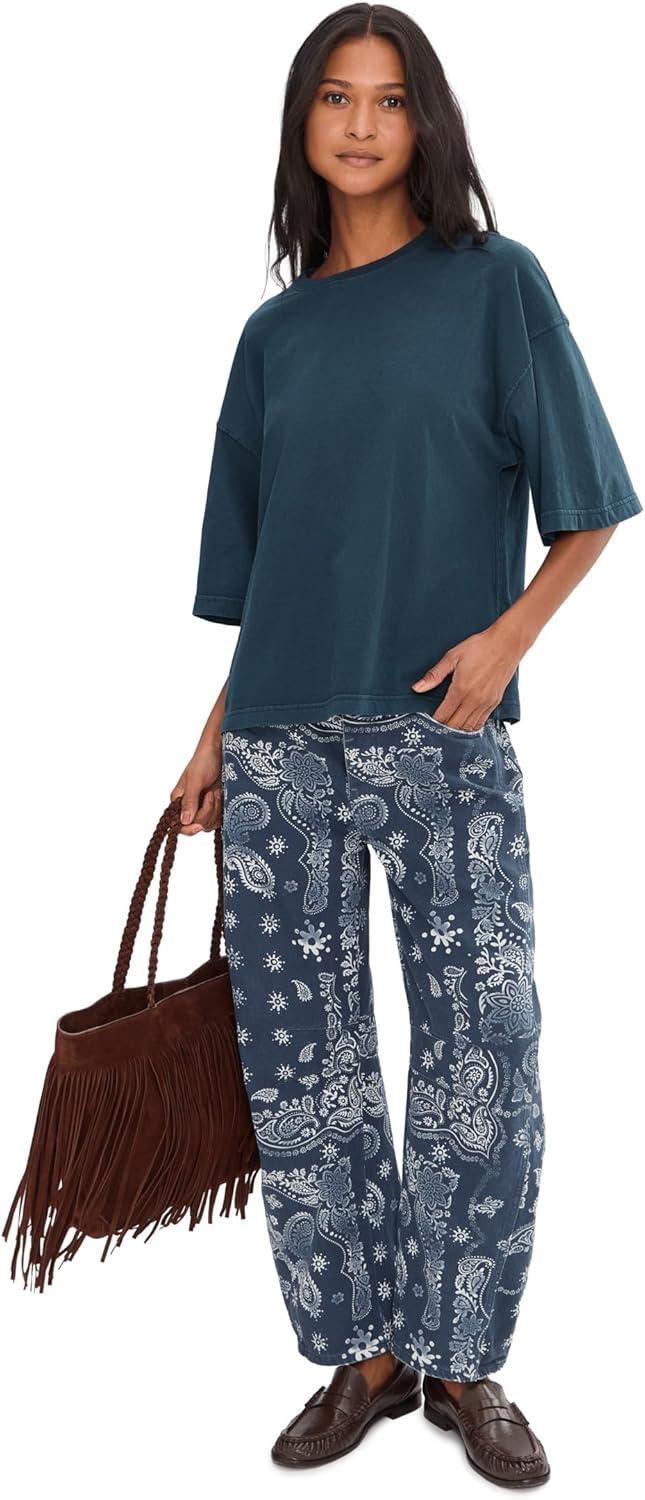image:imageFree People Womens We The Free Perfect Oversized TeeVarsity Navy