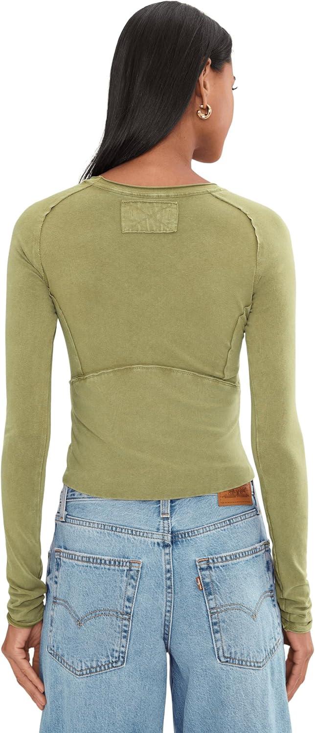 image:imageFree People Womens We The Free Protagonist Long SleeveGreen Moss