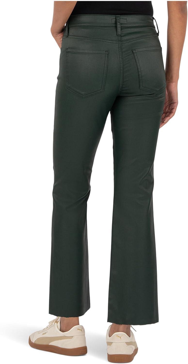 image:imageKUT from The Kloth Womens Kelsey HighRise Ankle Flare with Raw HemForest