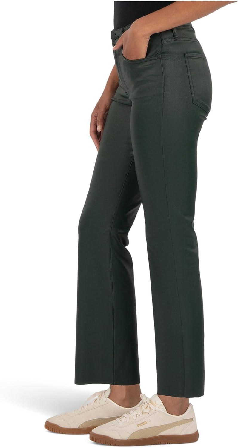 image:imageKUT from The Kloth Womens Kelsey HighRise Ankle Flare with Raw HemForest