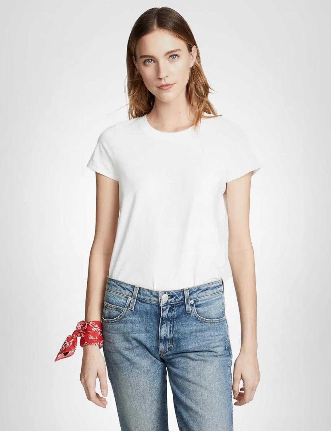 image:imageMadewell Womens Short Sleeve Harley TeeWhite Chalk