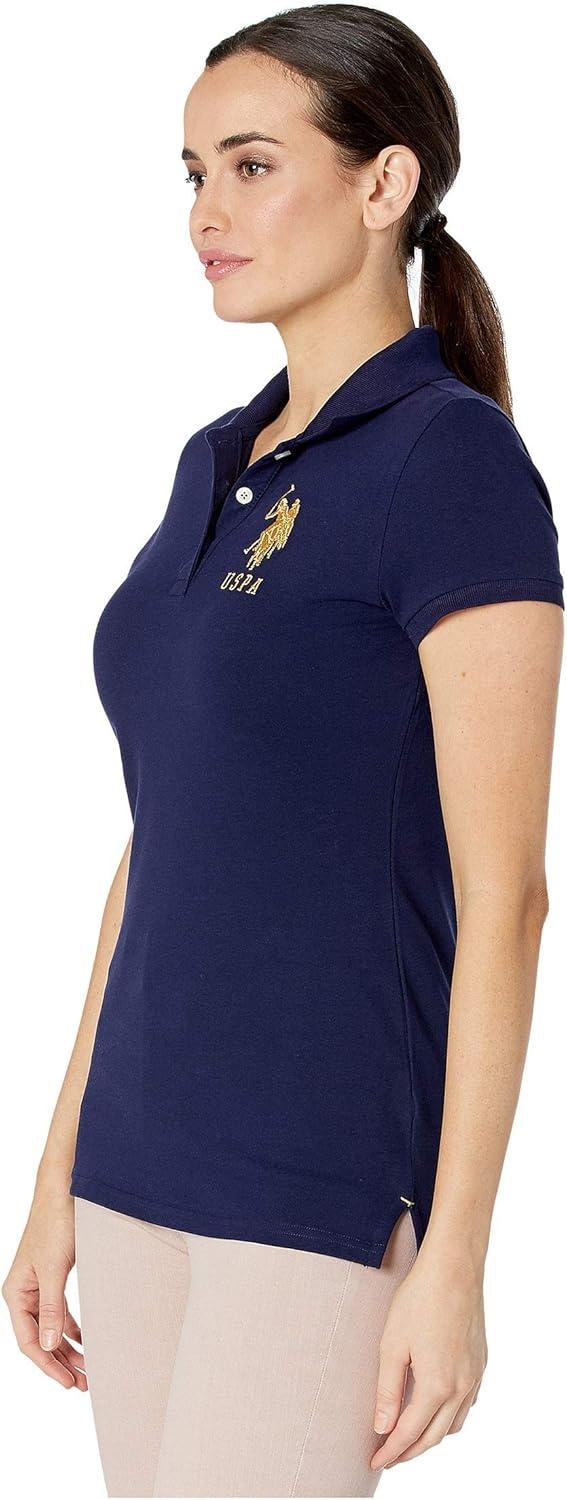 image:imageMetallic Print Polo Shirt by US Polo AssnEvening Blue