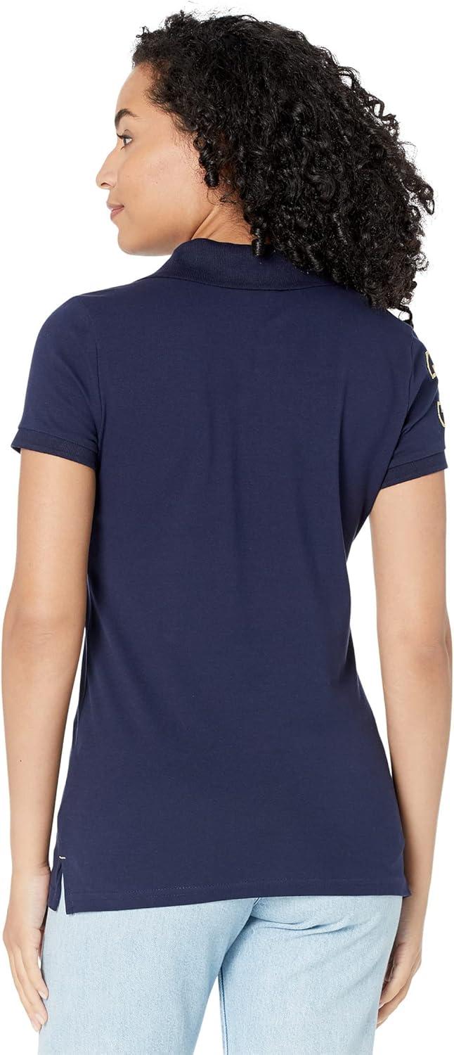image:imageMetallic Print Polo Shirt by US Polo AssnNavy