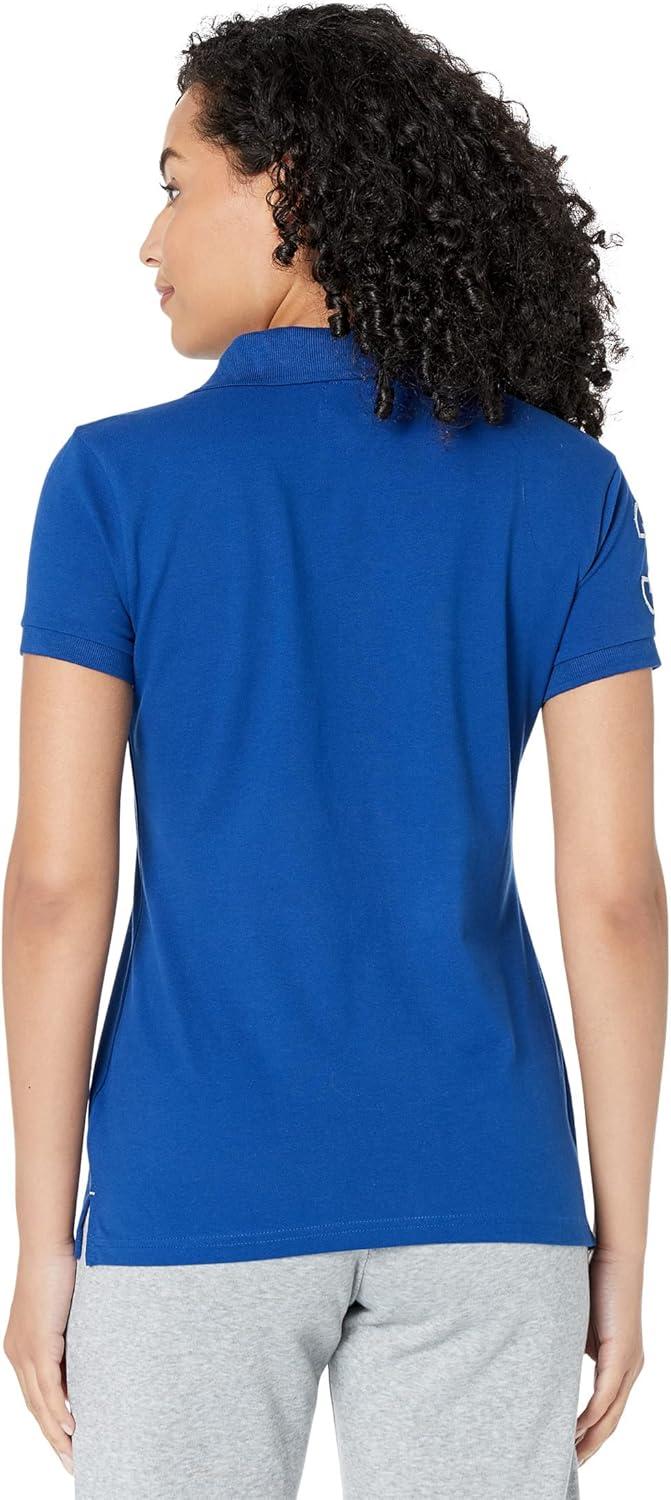 image:imageMetallic Print Polo Shirt by US Polo AssnSodalite Blue