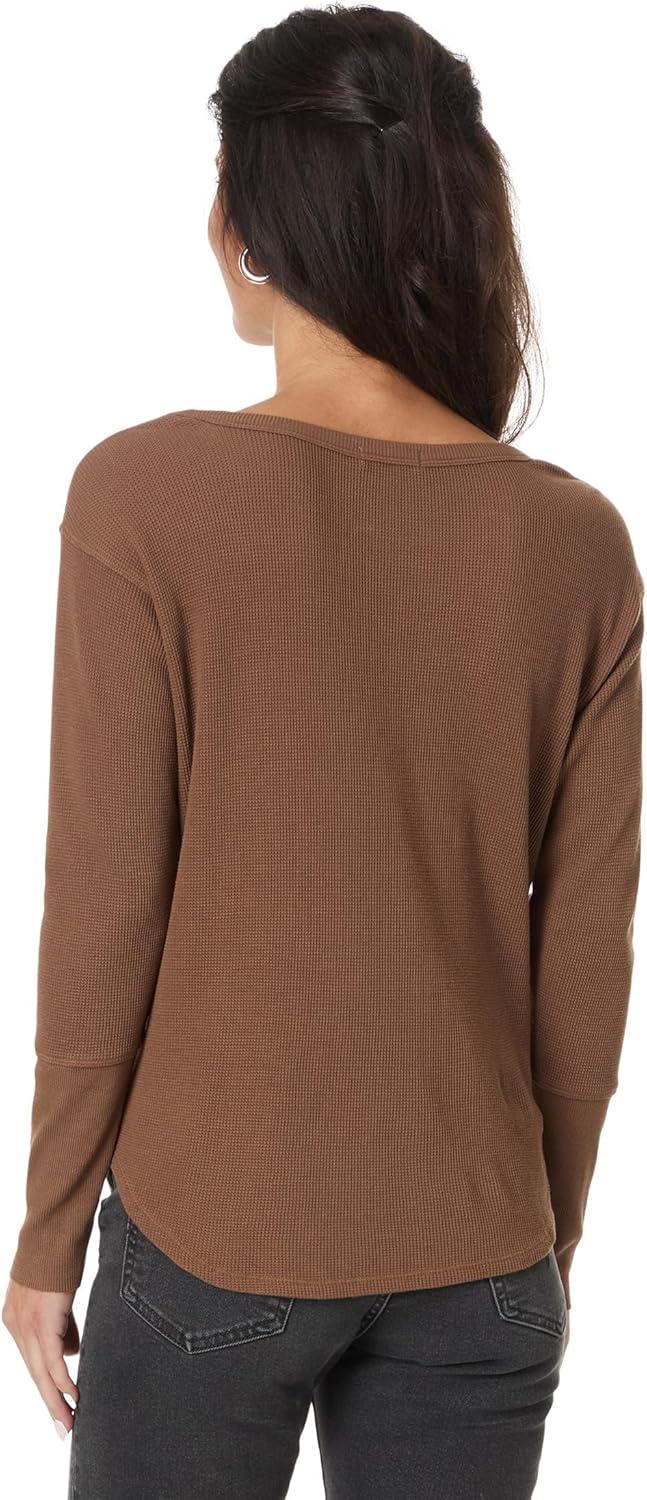 image:imageModODoc Womens Long Sleeve Oversize Top with Rib CuffsMaplewood