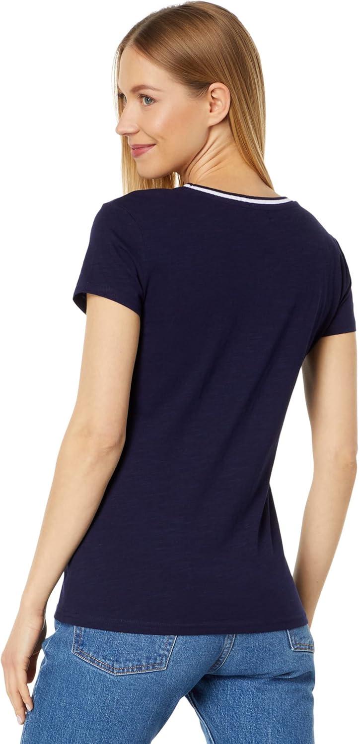 image:imageRINGER NECK TRIM TSHIRTEvening Blue