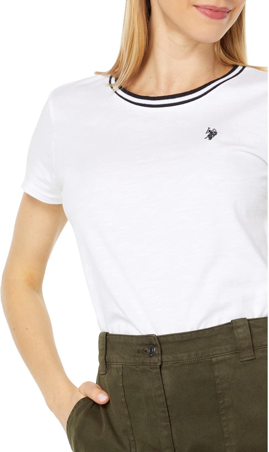 image:imageRINGER NECK TRIM TSHIRTWhite