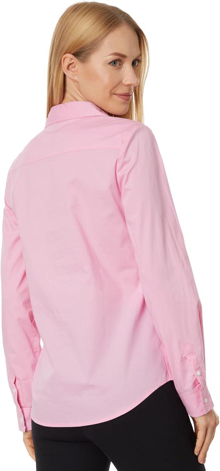 image:imageStretch Poplin Shirt in Solid Color by US Polo AssnBegonia Pink