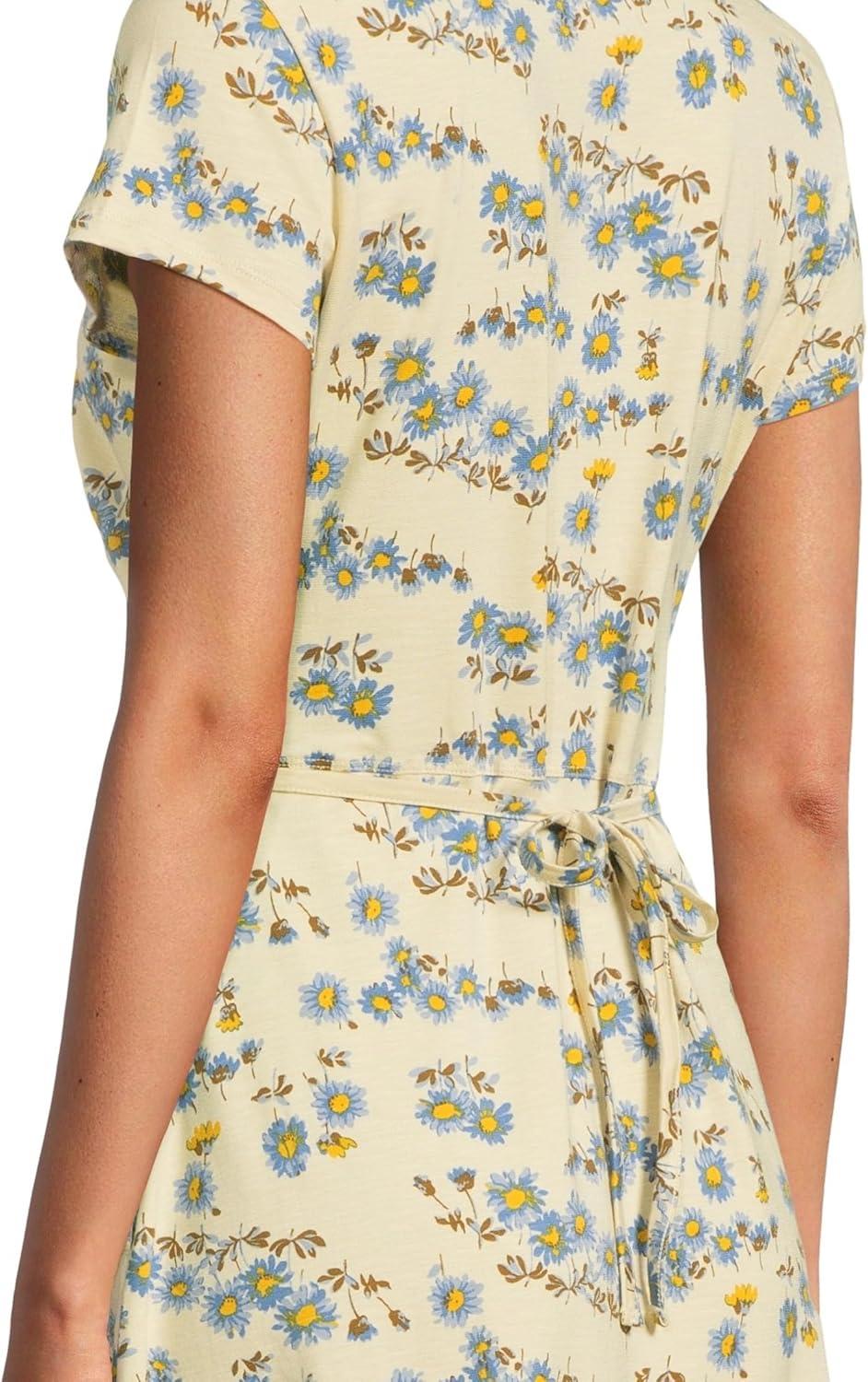 image:imageToadampCo Womens Rose Midi Short Sleeve DressBarley Daisy Print