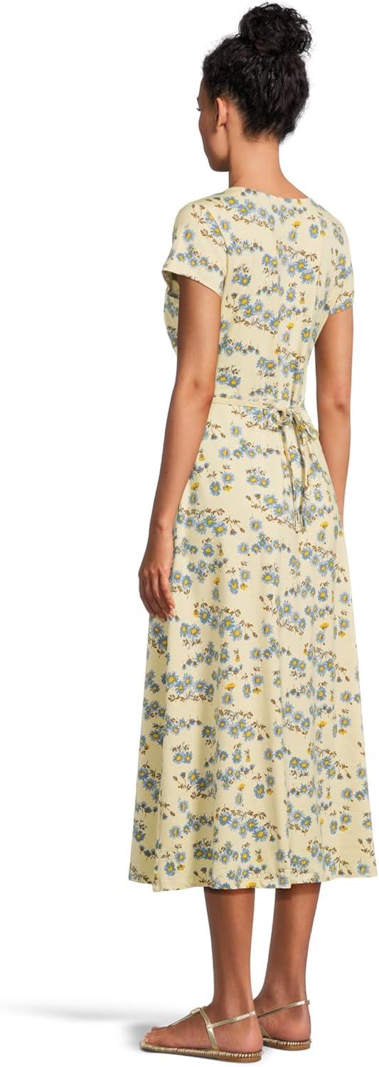 image:imageToadampCo Womens Rose Midi Short Sleeve DressBarley Daisy Print