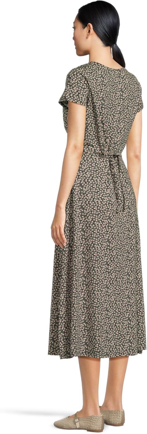 image:imageToadampCo Womens Rose Midi Short Sleeve DressSalt Ditsy Print