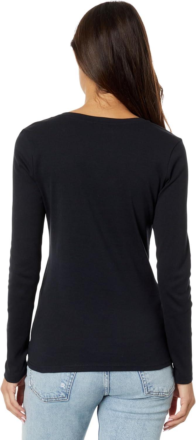 image:imageUS Polo Assn Juniors Ribbed VNeck TShirtBlack