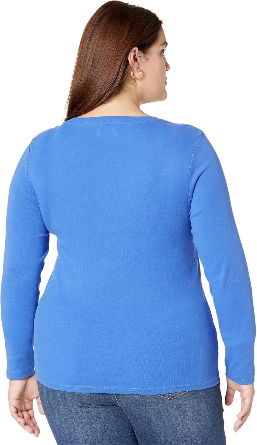 image:imageUS Polo Assn Juniors Ribbed VNeck TShirtDazzling Blue