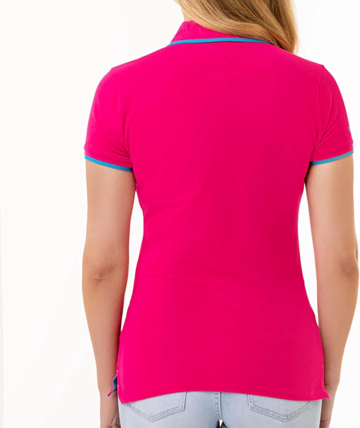 image:imageUS Polo Assn Womens Classic Stretch Pique Polo ShirtBeetroot Purple