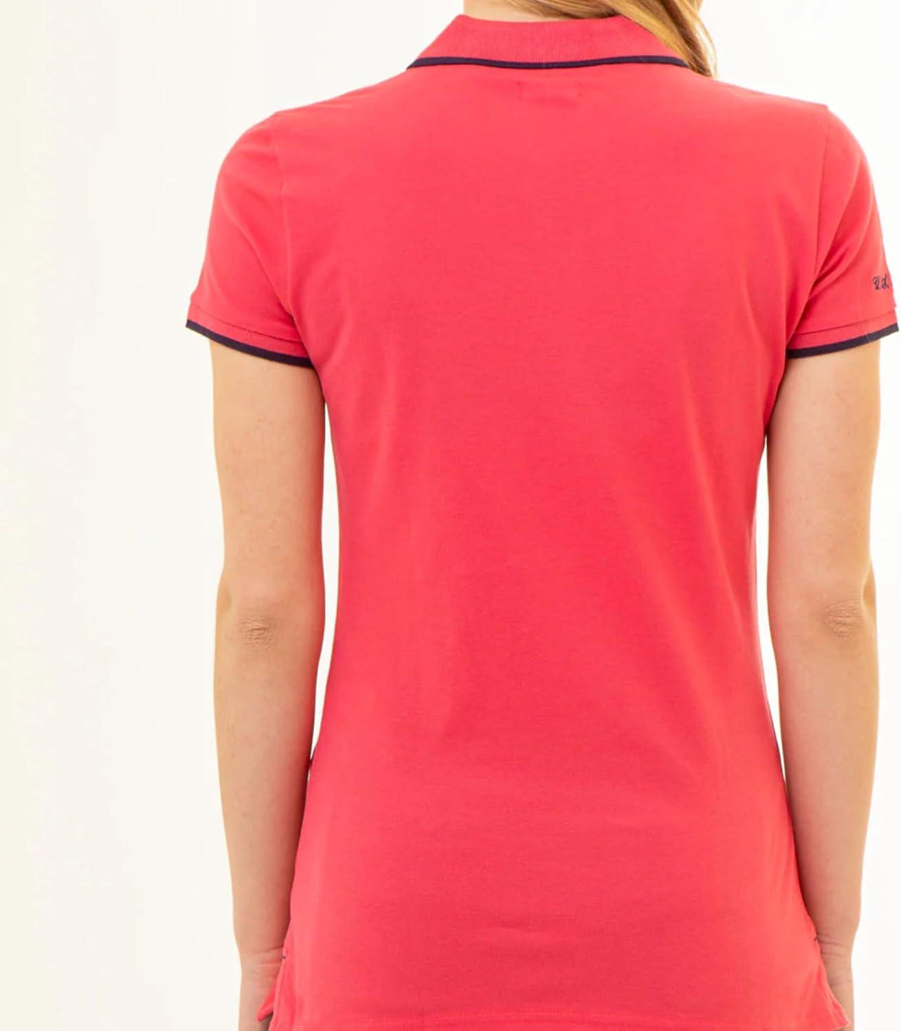 image:imageUS Polo Assn Womens Classic Stretch Pique Polo ShirtRouge Red