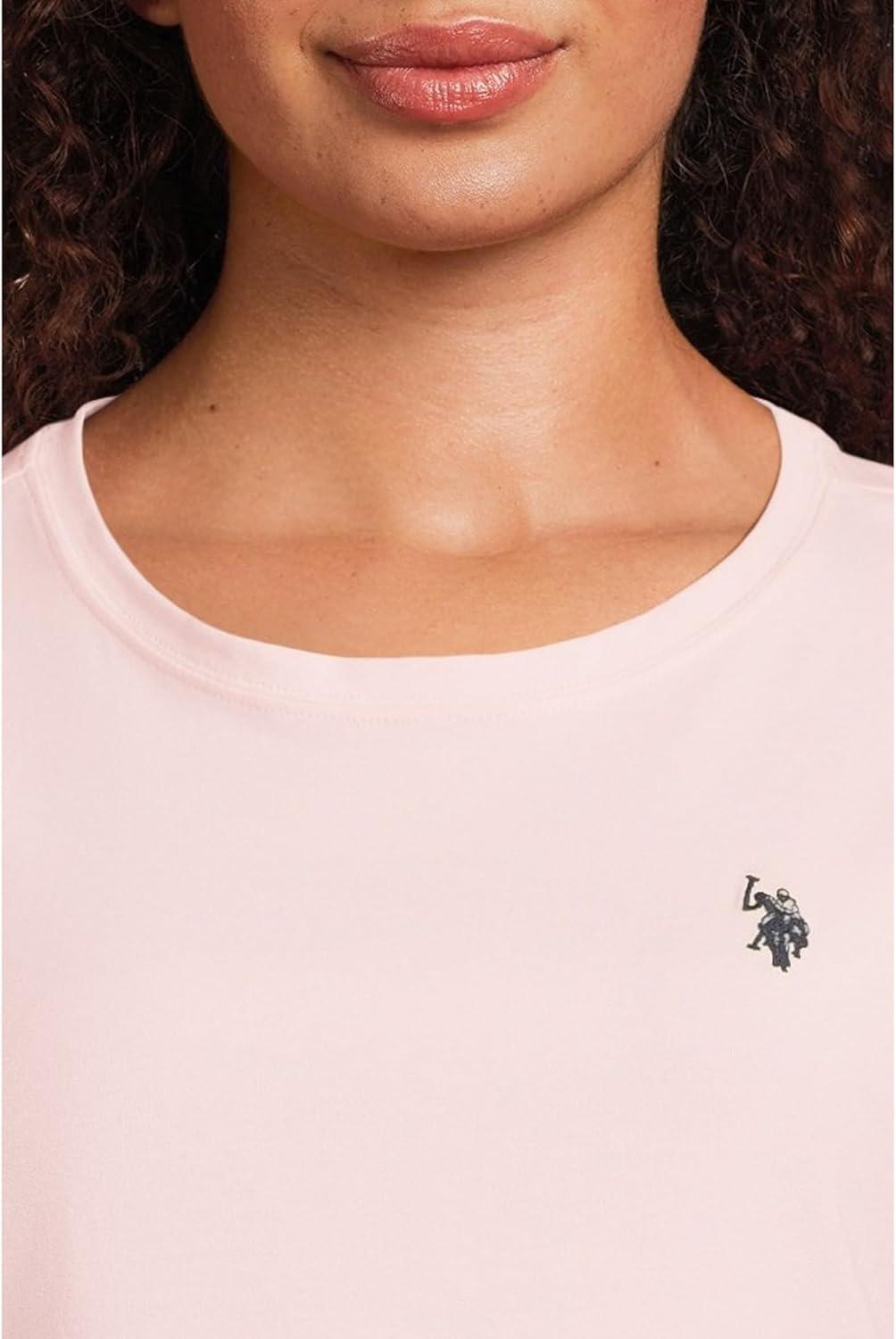image:imageUS Polo Assn Womens Stretch Crew Neck TeeClassic Pink